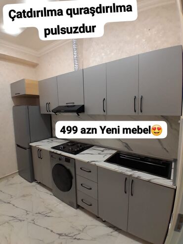 metbex şkafi: 🌝 *Yeni Mətbəx mebeli 499₼* Qiymət 2.80 ölçüyə aiddi yüksək