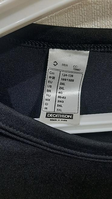 3xl: Futbolka, Decathlon, 3XL, rəng - Qara — 3
