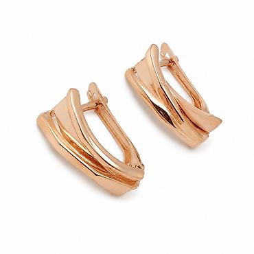 Серьги: Серьги из красного золота 585 Артикул: 38002 Категория: серьги — 1