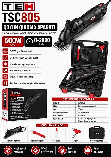 №: 8301 Məhsulun adı: Elektrikli tük qırxan maşını TEH TSC805, 500W