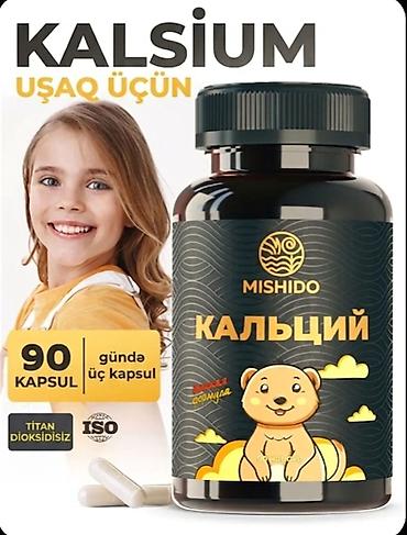 MISHIDO Kalsium Vitamin Uşaqlar üçün kalsium MİSHİDO sitrat şəklində