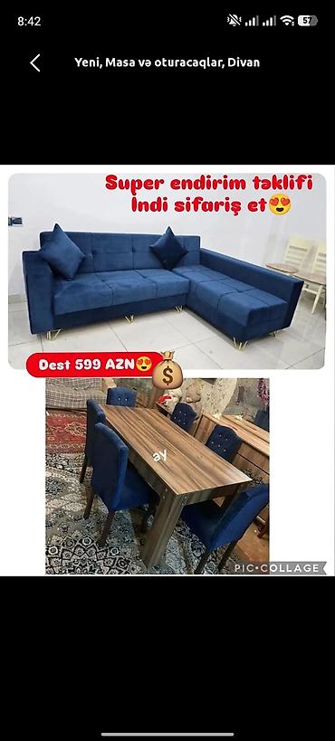 rahat mebel: Yeni, Künc divan, Mətbəx üçün, Açılmayan — 1