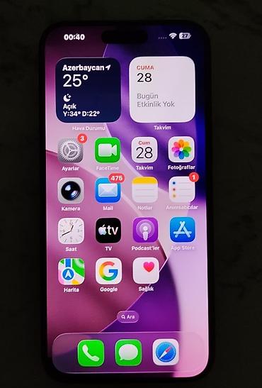 cin nomre internet: IPhone 15 Pro Max, Qara, Face ID — 2