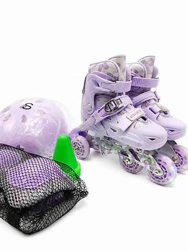 коньки edea: Детские раздвижные роликовые коньки, лиловые - Тип: роликовые коньки — 2