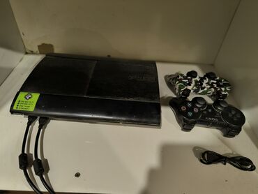 PS2 & PS1 (Sony PlayStation 2 & 1): Sony PlayStation 3 (500 GB) + 2 Pult + 70+ Oyun Satılır Konsol tam