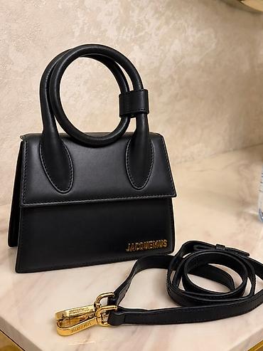 Çantalar: Jacquemus Le Chiquito Noeud mini çanta – qara rəng - Material: hamar — 1
