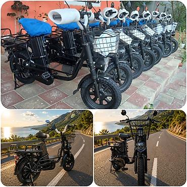 Elektrikli yük velosipeti. Biri 1500 azn.80 -100 km 1 sarjla, 60 volt