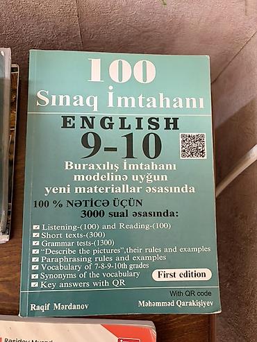 Книги и журналы: Məhsul: “100 Sınaq İmtahanı – English 9-10” (First edition) Təsvir: - — 1