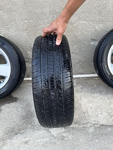 4 ədəd yüngül lehimli disk və təkər komplekti - Disklər: Kia orijinal