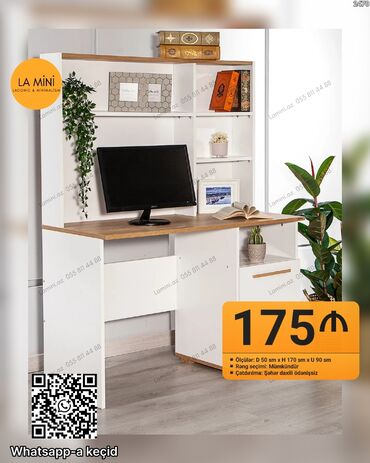 стиль прованс мебель: LA Mini – Laconic & Minimalism iş masası və rəf sistemi -
