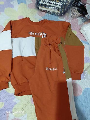 одежда 18: Спортивный костюм “Simple” (кофта + брюки) - Цвет: терракотовый с — 1