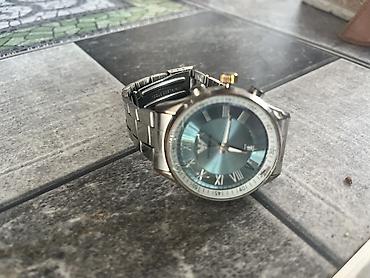 İşlənmiş, Qol saatı, Emporio Armani, rəng - Göy