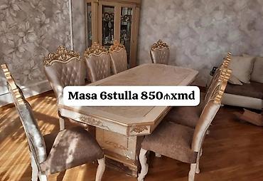 qabaq usdolu: Qonaq otağı üçün, Yeni, Açılmayan, Dördbucaq masa, 6 stul — 1