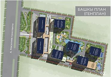 1 комнат: 1 комната, 57 м², Южная Магистраль Элитка, 8 этаж, ПСО (под самоотделку) — 3