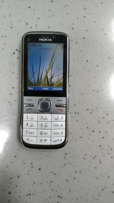 nokia 3500: Nokia C5, < 2 GB Memory Capacity, rəng - Gümüşü, Zəmanət, Düyməli