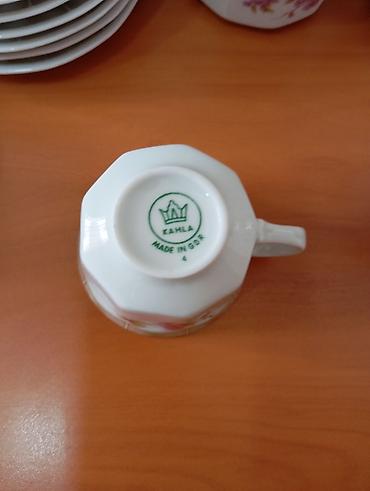 cay servisi: Çay dəsti, rəng - Ağ, Farfor, 6 nəfərlik, Almaniya — 2