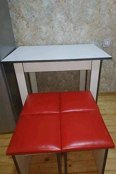 bağ stulu: Mətbəx üçün, Yeni, Açılmayan, Kvadrat masa, 4 stul — 8