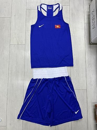 nike drill: Боксерская форма Nike KGZ — комплект майка + шорты Размер — 1
