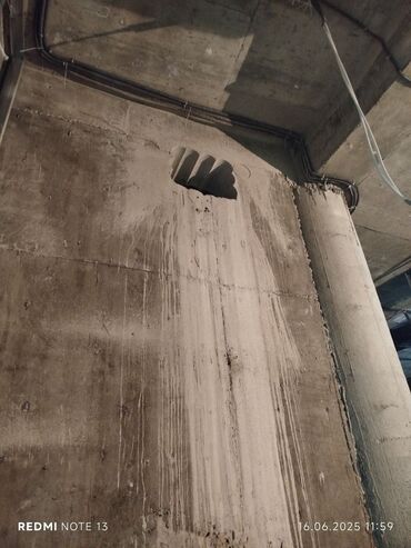 Beton işləri: Səssiz tozsuz səliqəli kəsim. Beton katlavan monolit kubik — 12