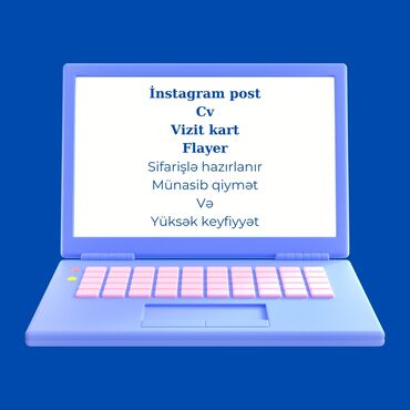 sərbəst iş: Cv, flayer, instagram postları, vizit kart istənilən dizaynda