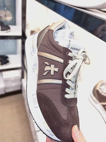 Кроссовки и спортивная обувь: Premiata Мужские-Женские кроссовки в ретро-стиле с массивной подошвой — 5