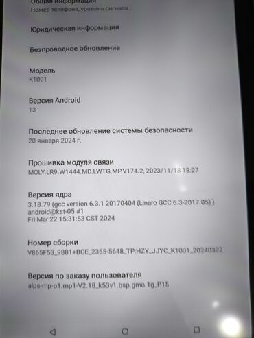 Планшеты: Планшет, память 512 ГБ, 10" - 11", 5G, Новый, Классический цвет - Голубой