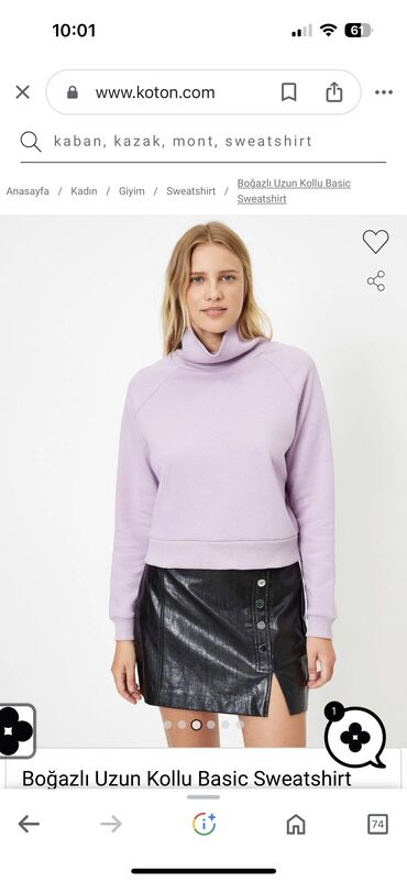 iç geyimler: Кофта S (EU 36), XS (EU 34), цвет - Сиреневый, Zara