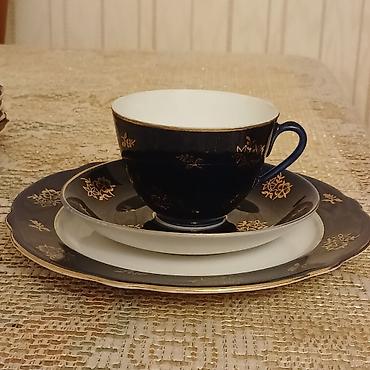 lfz: Çay dəsti, rəng - Göy, Farfor — 3