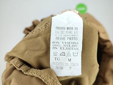 camel spodnie: Moda Italia, Spodnie materiałowe damskie, rozmiar M — 4