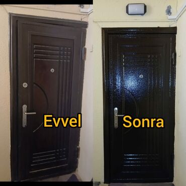 Qapıların rənglənməsi: Köhnə qapıların bərpası xidməti təklif olunur. Bu xidmət sayəsində — 3