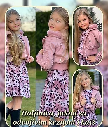 crocs papuce bele: Haljinica, jakna sa odvojivim krznom i kais, komplet za male princeze — 1
