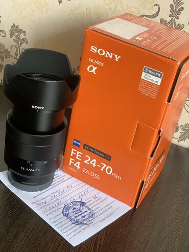 арзан телефон бишкек: Продаю объектив Sony 24/70 F 4 ZEISS 
Состояние нового