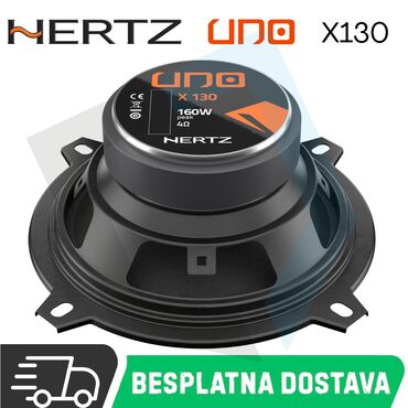 Ostala auto elektronika: Hertz Uno X 130 5-inčni dvosmerni koaksijalni zvučnici imaju — 3