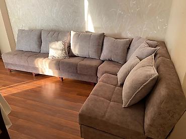 Divanlar: Künc divan, İşlənmiş, Açılan, Bazalı, Vеlur parça — 1