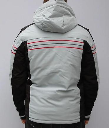 Zimske jakne: Muška zimska jakna sa kapuljačom - Boja: svetlosiva sa crnim — 2
