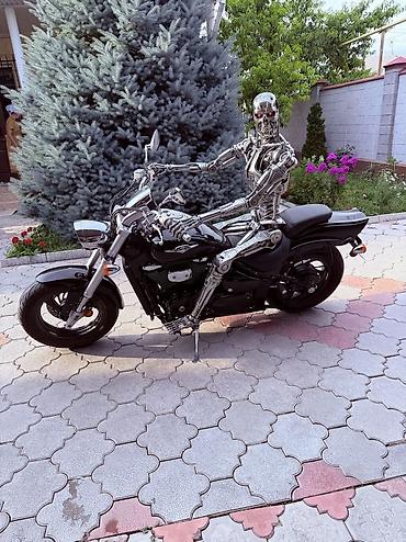 круизер мотоцикл: Круизерный мотоцикл Suzuki Boulevard (линейка Intruder) в чёрном цвете — 3