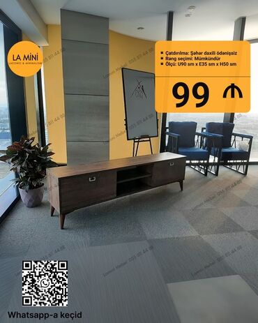 TV altlığı: Yeni, Düz TV altlığı, Polkalı, Laminat, Azərbaycan
