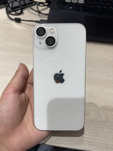 новые мобильные телефоны: IPhone 13, Колдонулган, 128 ГБ, Старлайт