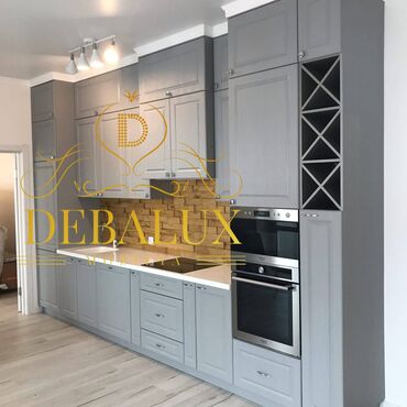 Sifarişlə mətbəx mebeli: Sifarişlə mətbəx dəsti, Özü çəkən petlələr, Mat laminat, Kredit var — 2