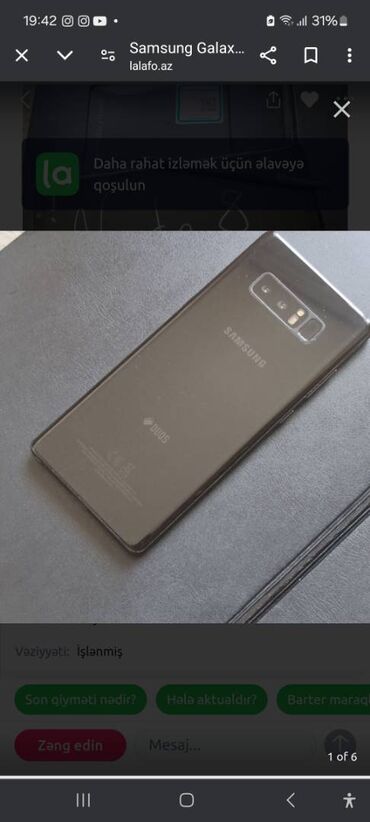 samsung plata: Samsung Galaxy Note 8, 64 GB