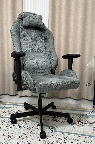 Игровые кресла: Игровое кресло, Б/у, С колесиками, цвет - Серый — 2