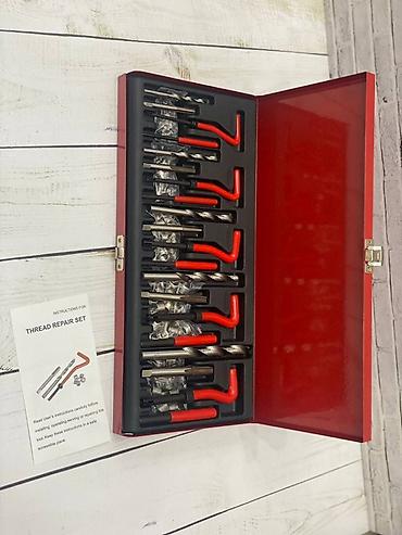 ключ ремонт: Набор для восстановления резьбы (Thread Repair Set) в металлическом — 1