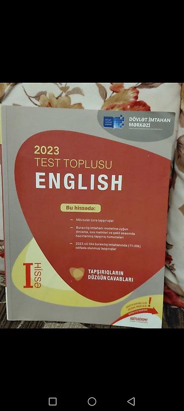mətn pdf: İngilis dili Testlər 11-ci sinif, DİM, 1-ci hissə, 2023 il — 1