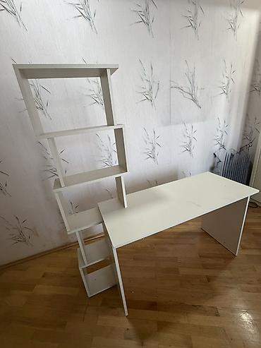 lola fo: Düz masa, Stulsuz, Polkalı, Siyirməsiz, Sadə laminat — 1
