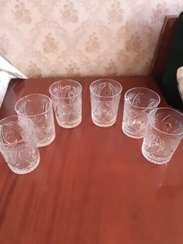 Аксессуары для кухни: Стаканы, Хрусталь, Набор из 6 шт., 200 мл, СССР