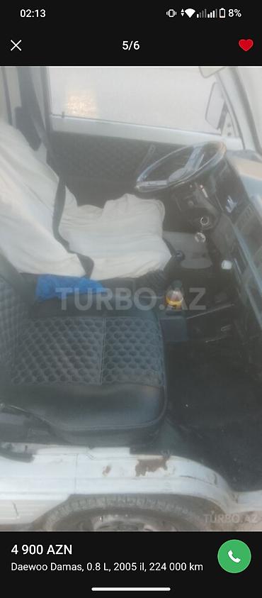 byd gunluk kirayə: Daewoo Damas: 0.8 l | 2005 il Van body type — 5