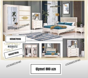 Yataq otağı dəstləri: İkinəfərlik çarpayı, Dolab, Rusiya, Yeni — 9