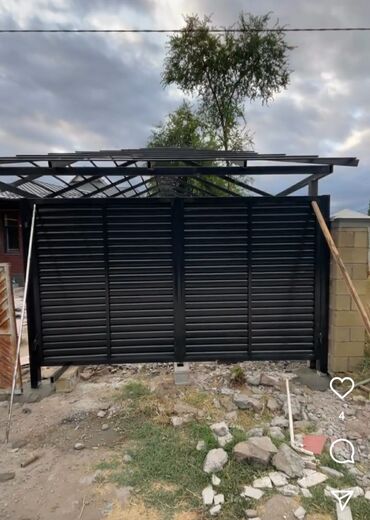 Откатные ворота: Комплект декоративных металлических ворот и секций ограждения — 13