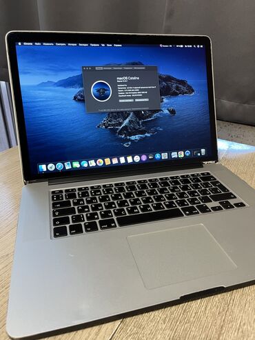 макбук м1 про: Ноутбук, Apple, 8 ГБ ОЗУ, Intel Core i7, 15.4 ", Б/у, Для несложных задач, память SSD