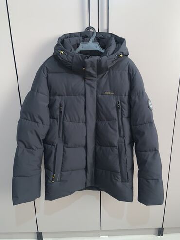 кошелек мужской кожаный ручной работы: Мужская зимняя куртка DAUNTLESS - Цвет: темно‑серый/черный - Теплая